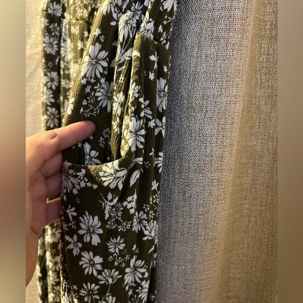 Green flowery jumpsuit - Picture 4 of 5